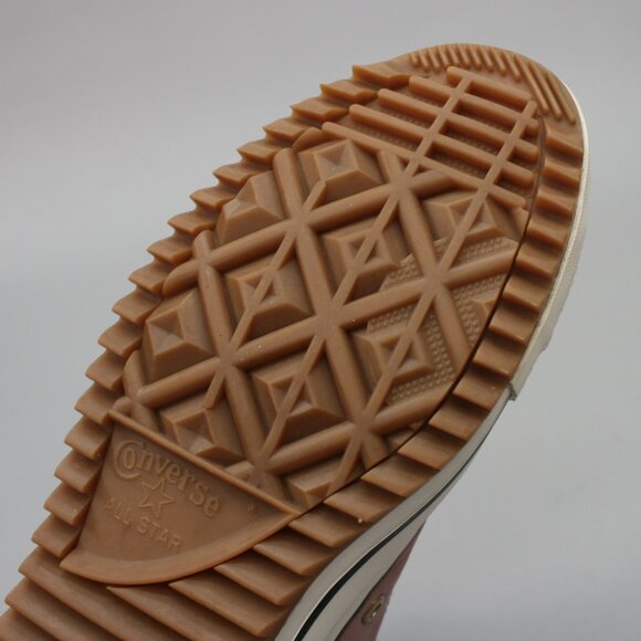 Converse Ladies 8.5 Chuck Taylor All Star Hiker Boots Pink Leather Sherpa Shoes - Picture 10 of 12